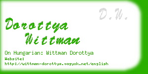 dorottya wittman business card